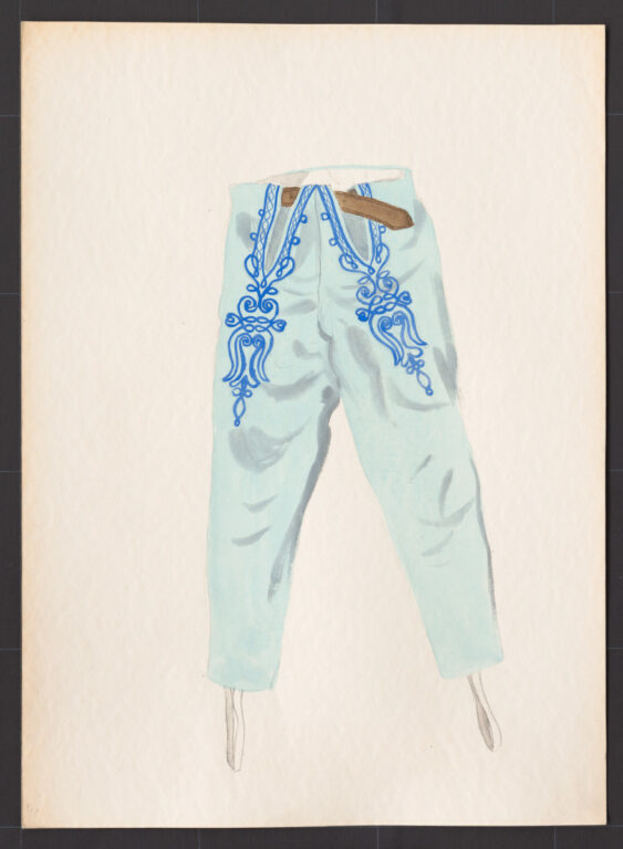 Kresba – nohavice súkenné