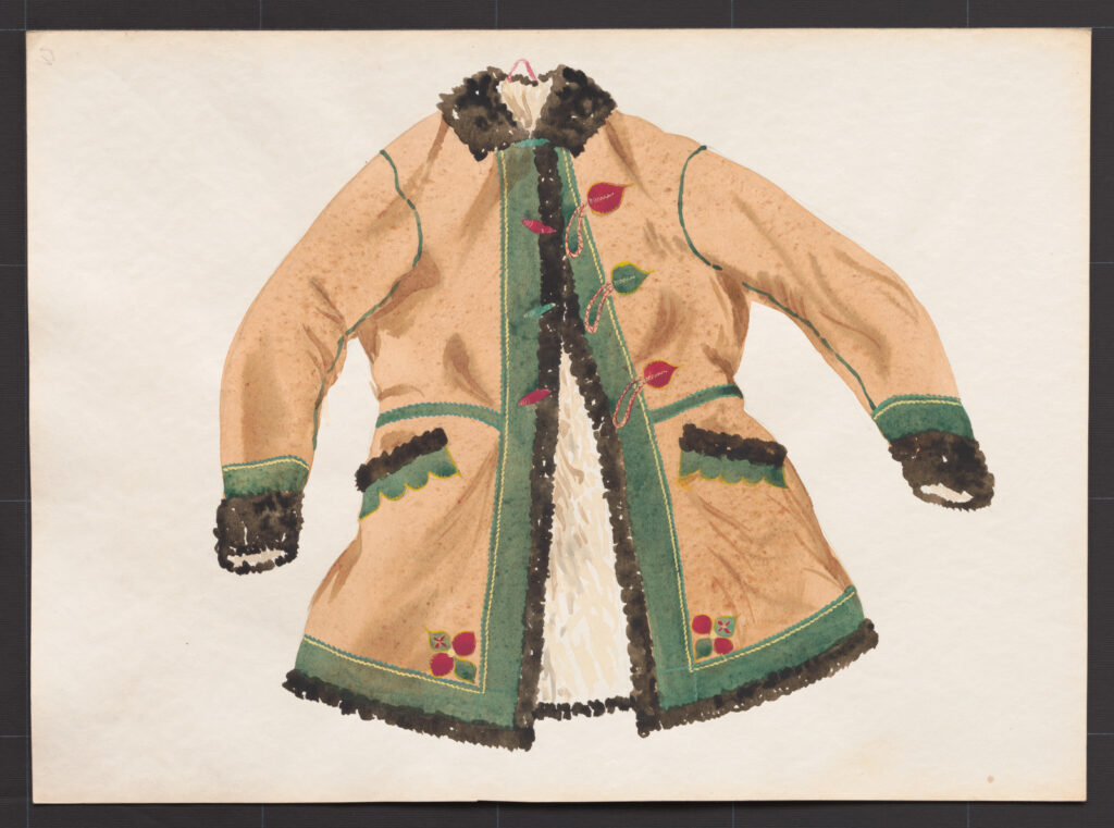 Kresba – kožuch mužský