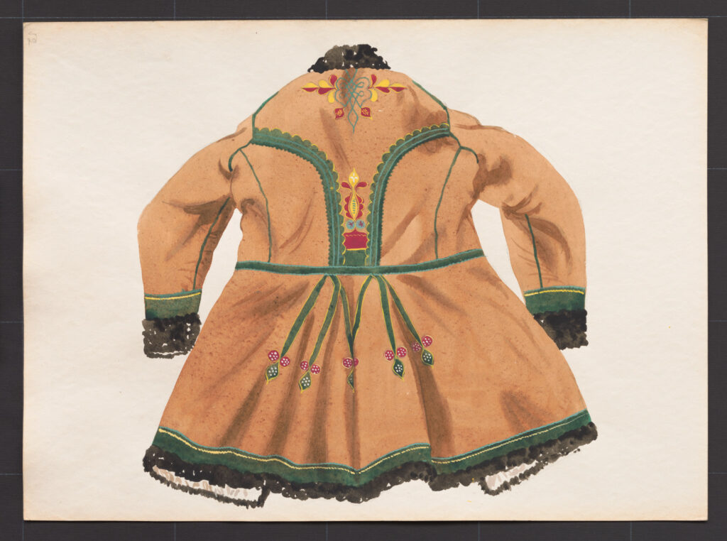 Kresba – kožuch mužský