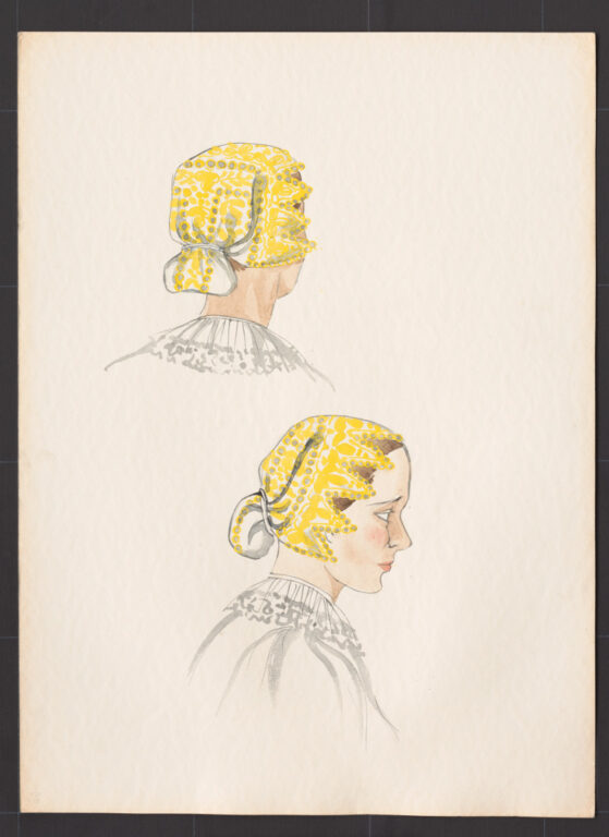 Kresba – čepiec – úprava na hlave