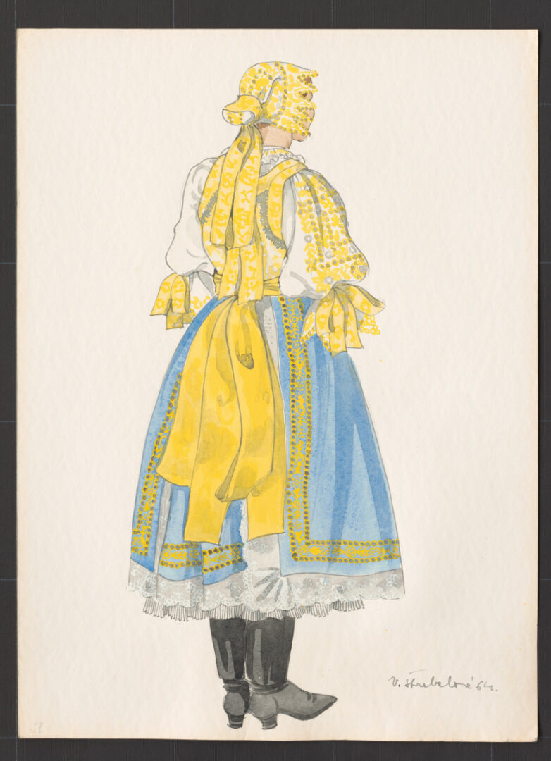 Kresba – odev ženský sviatočný