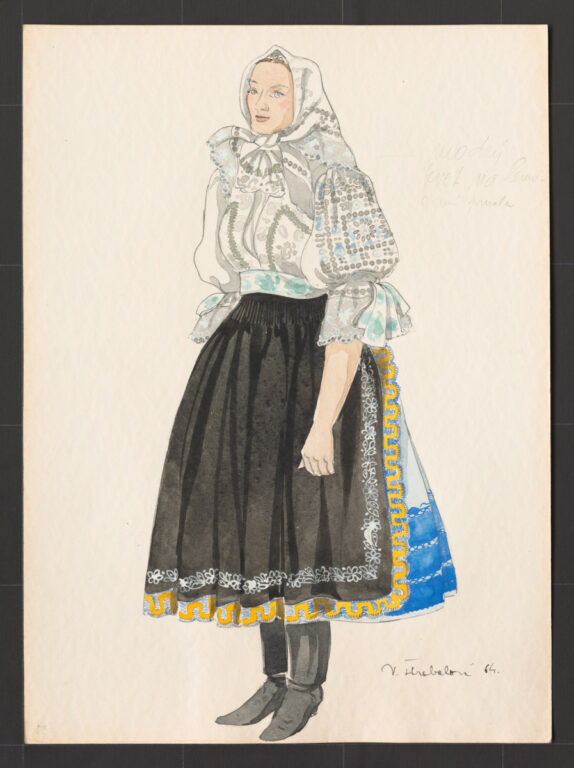 Kresba – odev ženský na veľké sviatky