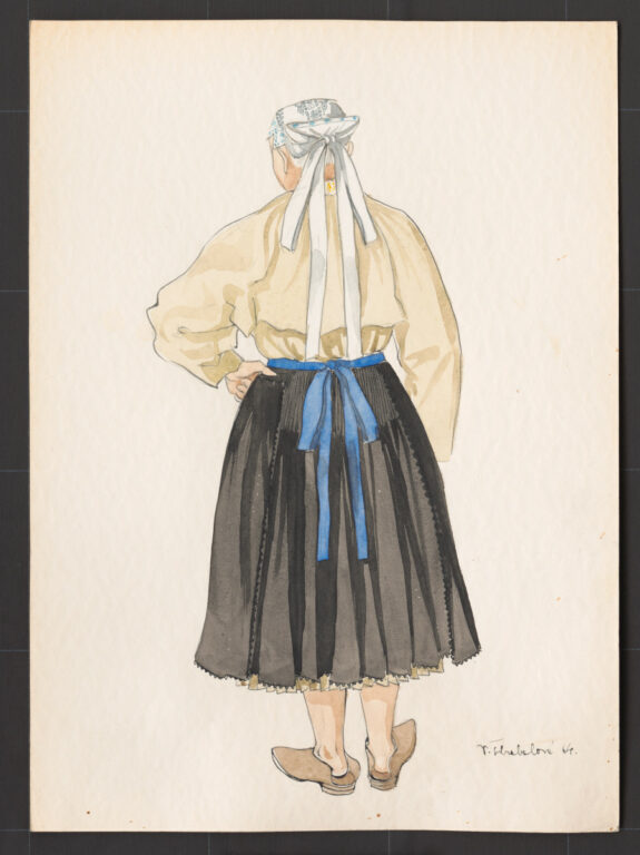 Kresba – odev ženský pracovný