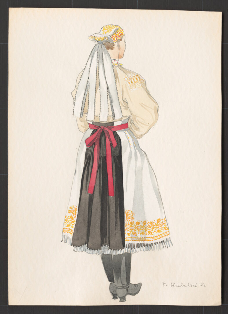 Kresba – odev ženský pracovný