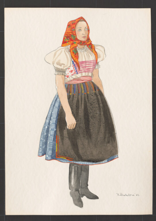 Kresba – odev ženský pracovný