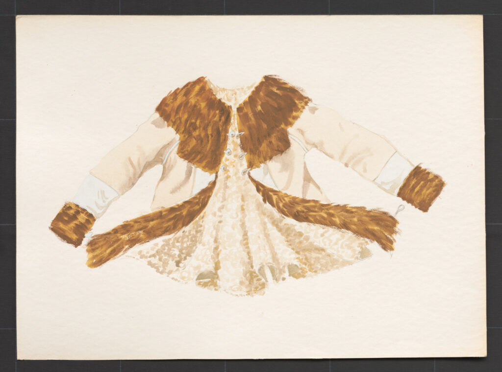 Kresba – kožuch ženský