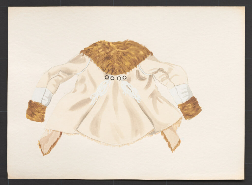 Kresba – kožuch ženský