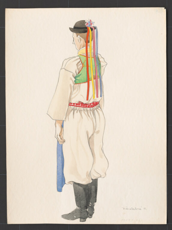 Kresba – odev mládenecký sviatočný