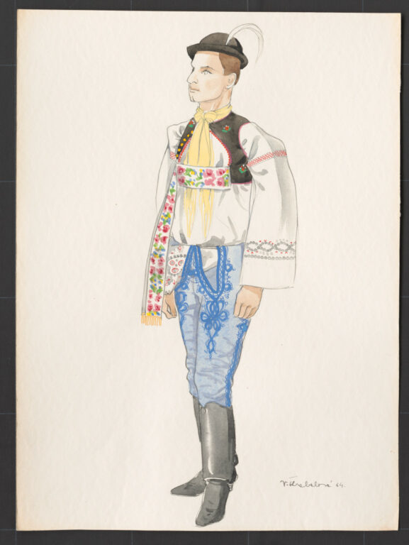 Kresba – odev mužský sviatočný