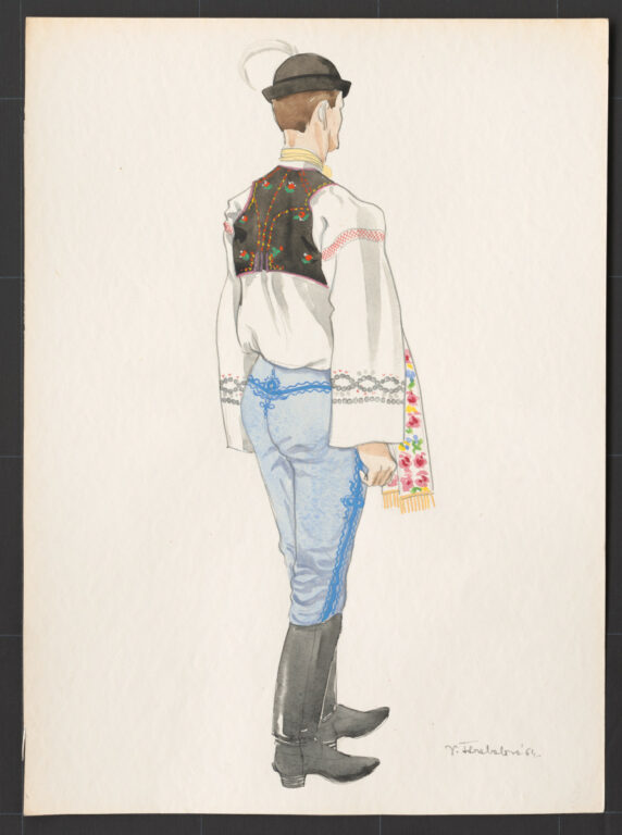 Kresba – odev mužský sviatočný