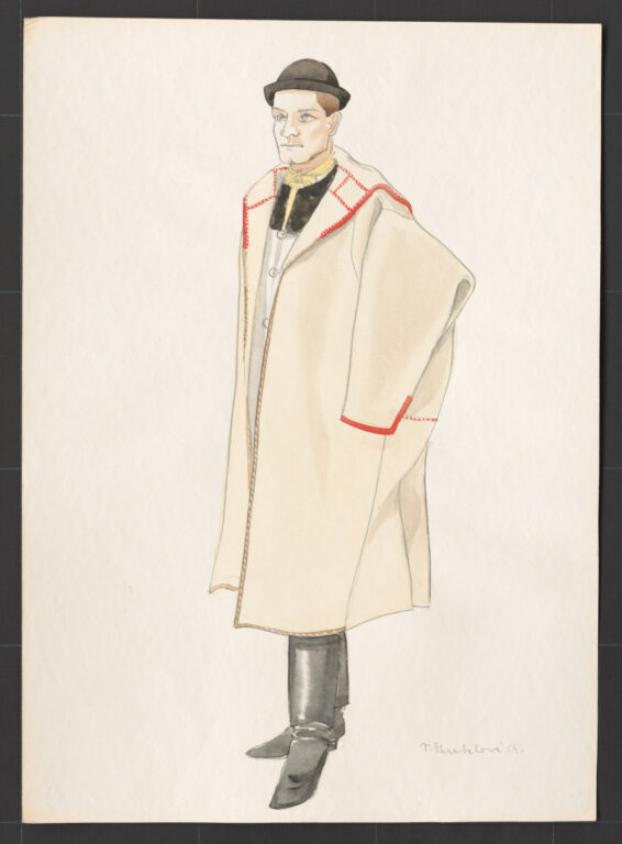 Kresba – muž v halene