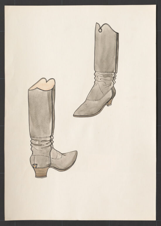 Kresba – čižmy mužské