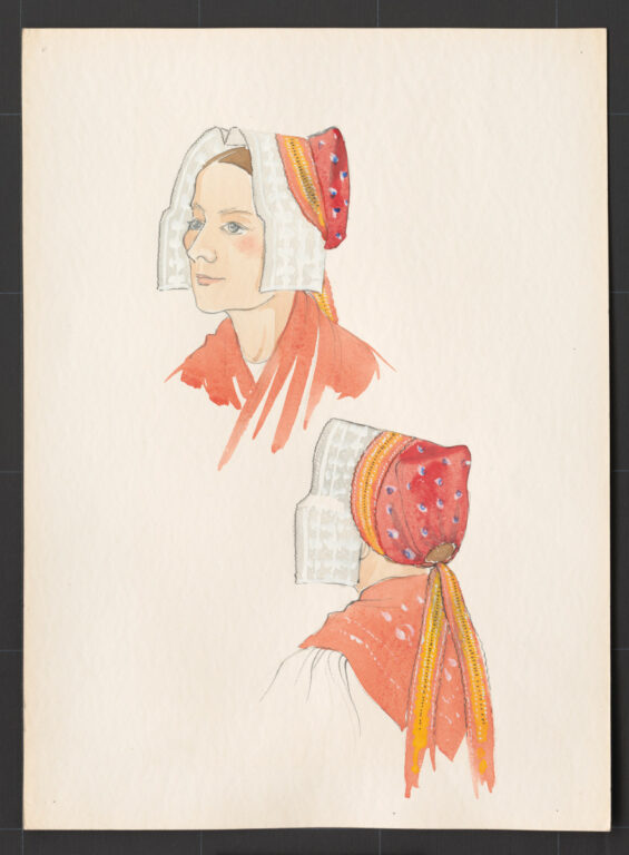 Kresba – čepiec – úprava na hlave