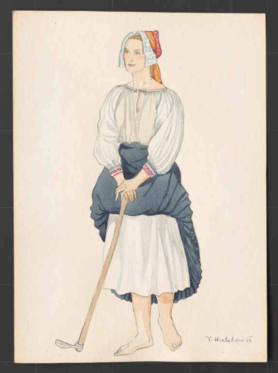 Kresba – odev ženský pracovný