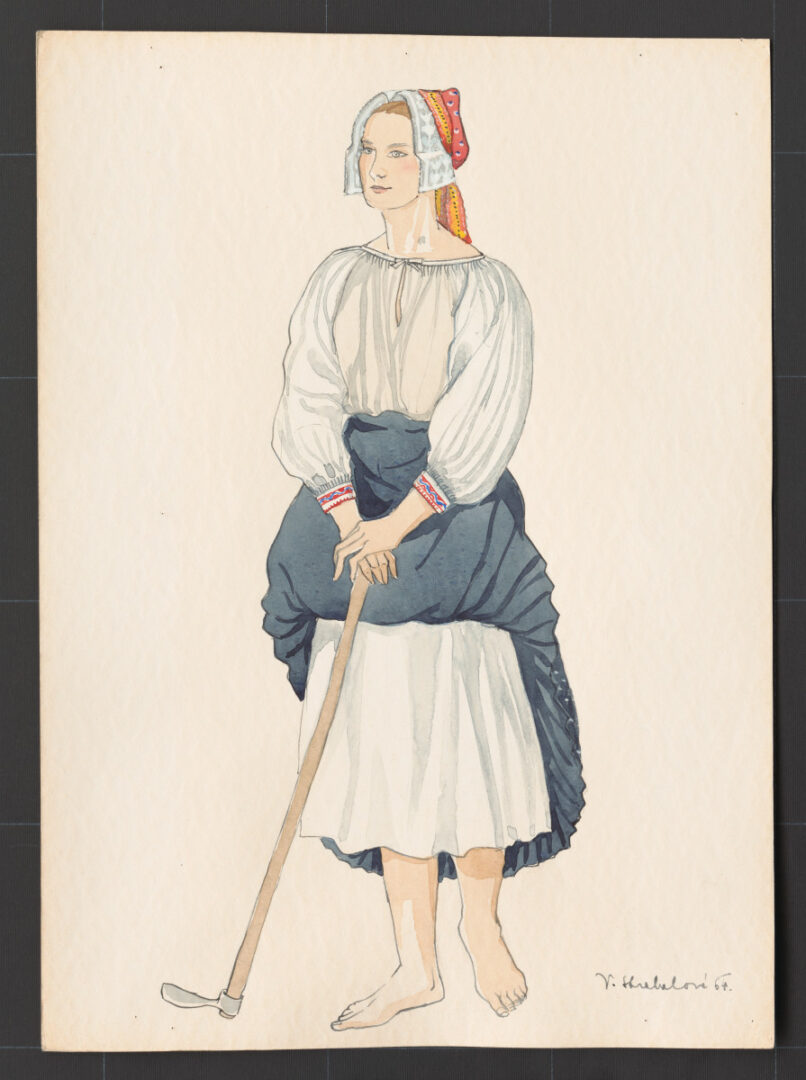 Kresba – odev ženský pracovný