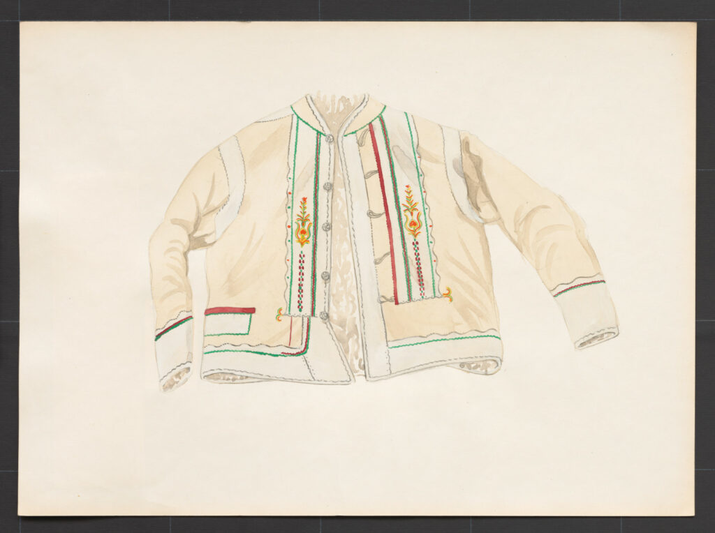 Kresba – kožuch ženský