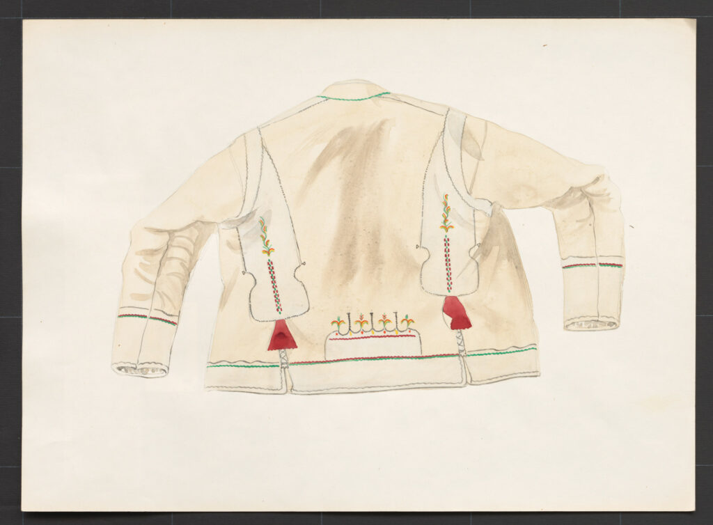 Kresba – kožuch ženský