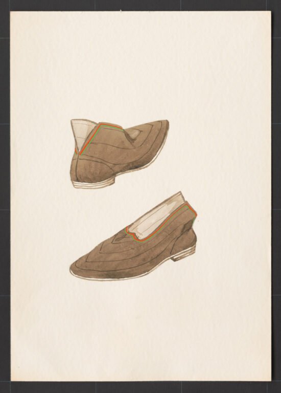 Kresba – papuče ženské