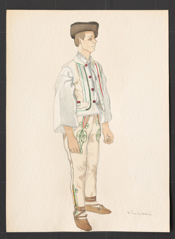 Kresba – odev mužský sviatočný