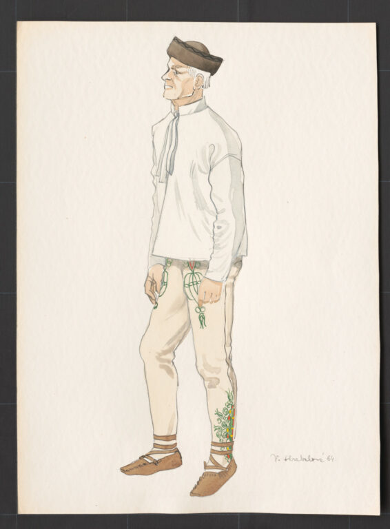 Kresba – odev mužský sviatočný