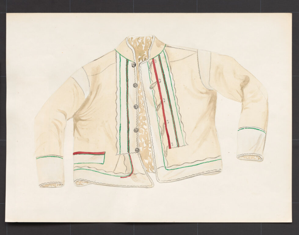 Kresba – kožuch mužský