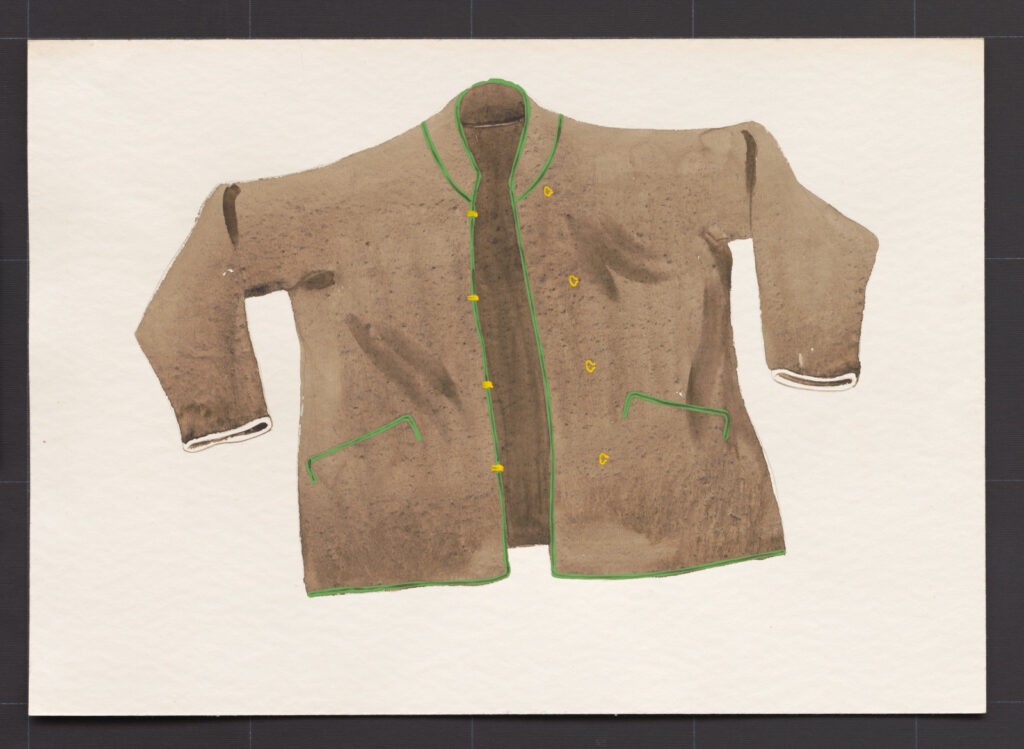 Kresba – kabát mužský