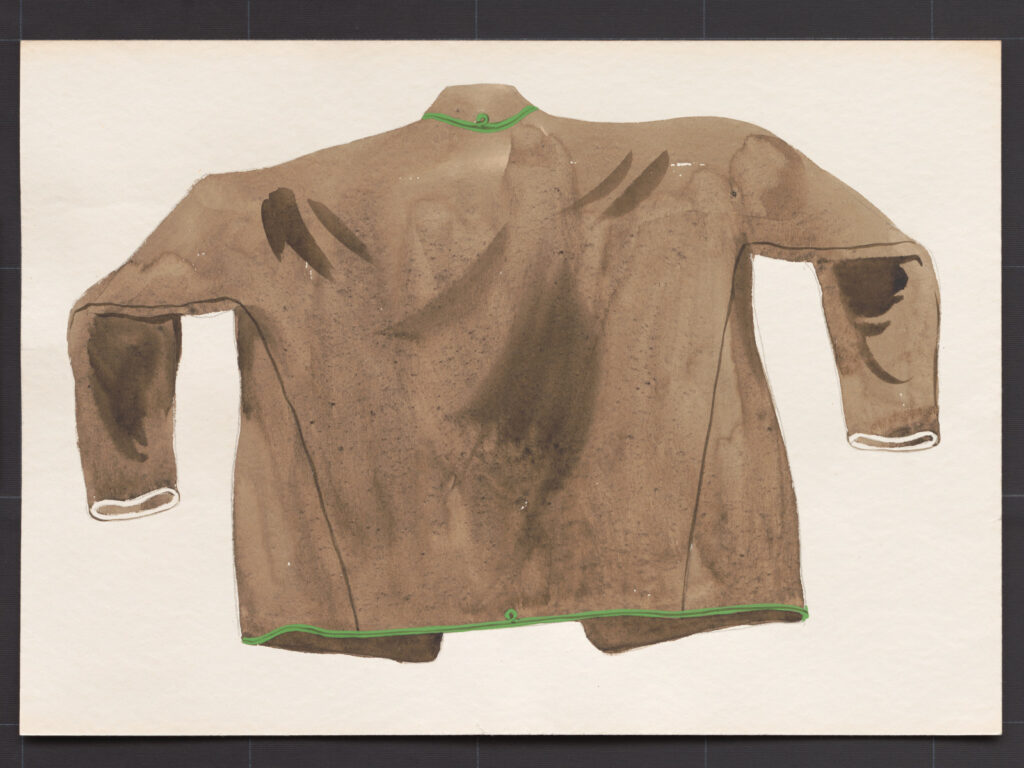 Kresba – kabát mužský