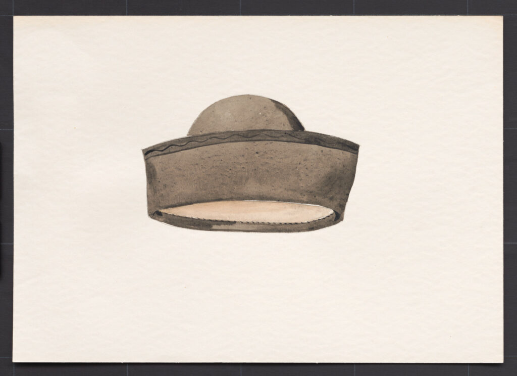 Kresba – klobúk mužský