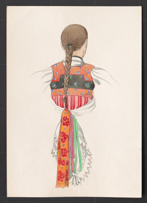 Kresba – účes dievčenský