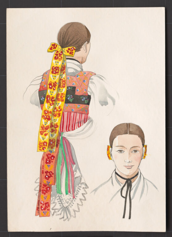 Kresba – účes dievčenský slávnostný