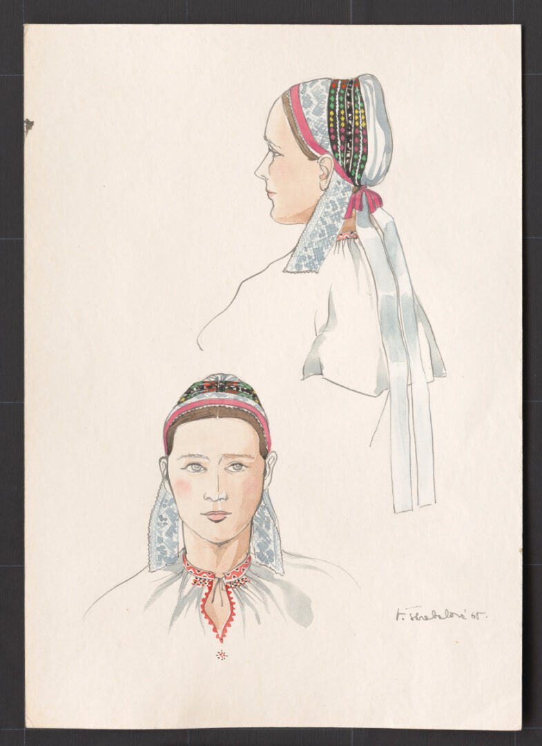 Kresba – čepiec – úprava na hlave