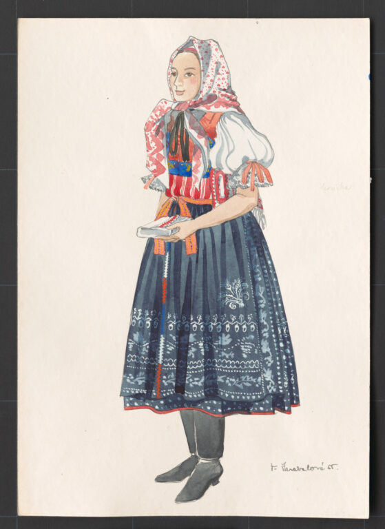 Kresba – odev ženský sviatočný