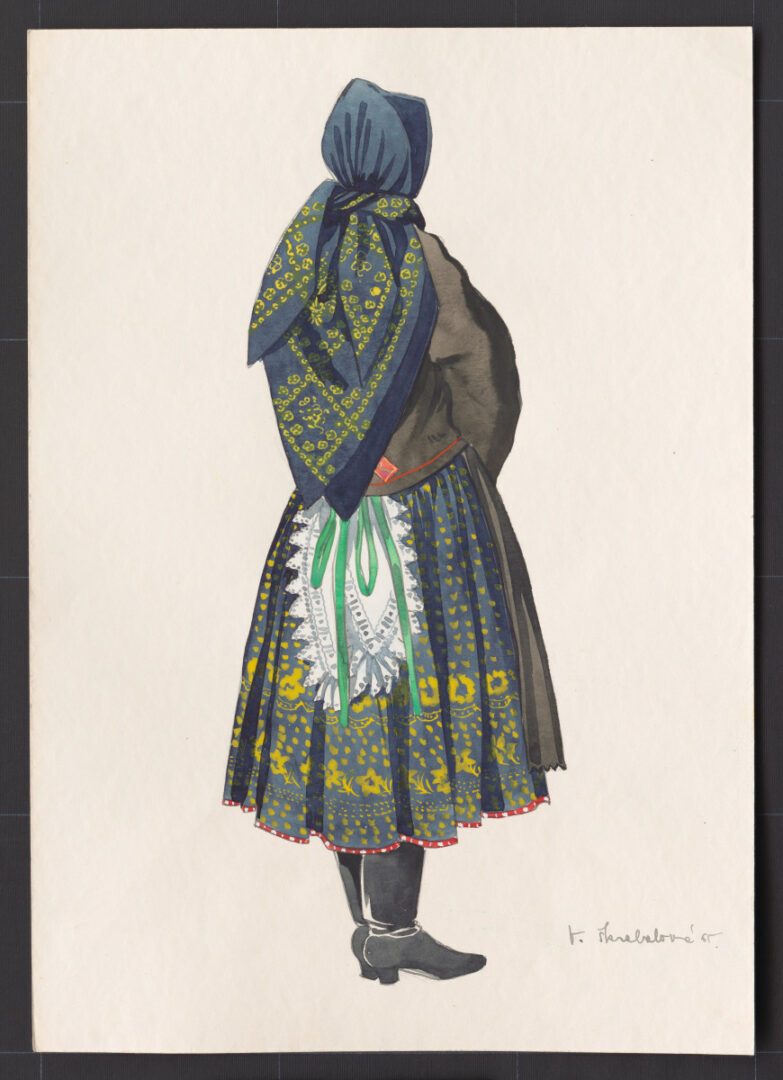 Kresba – odev ženský zimný