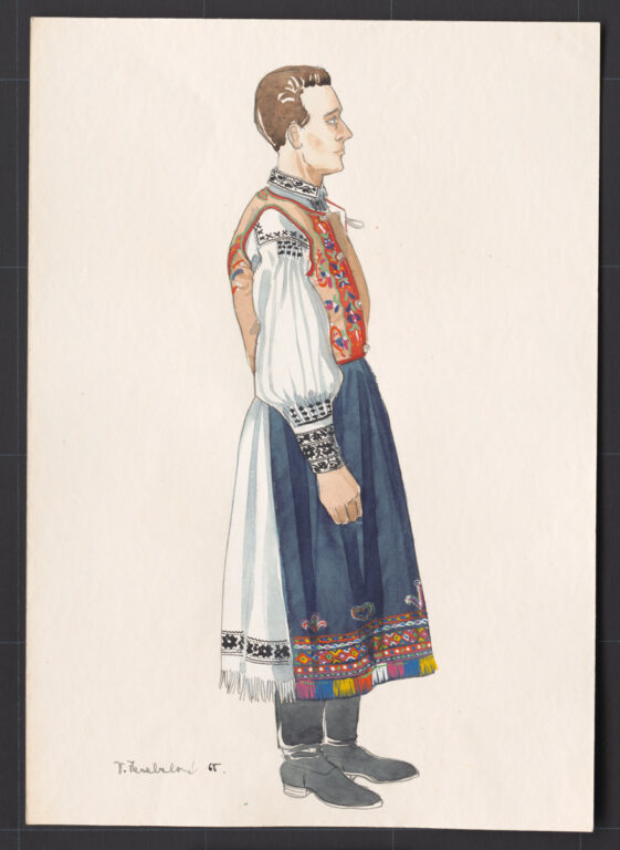 Kresba – odev mužský sviatočný