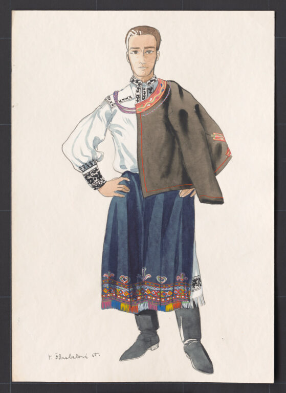 Kresba – odev mužský sviatočný