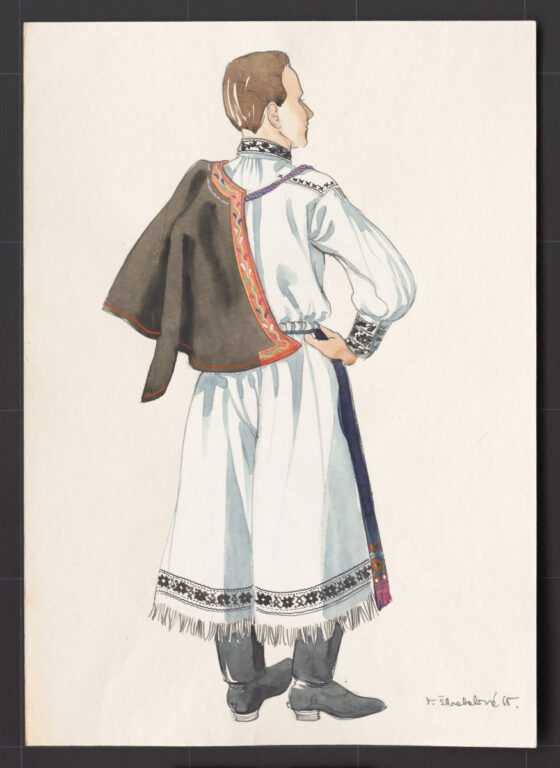 Kresba – odev mužský sviatočný