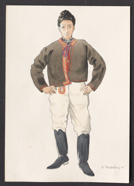 Kresba – odev mužský zimný