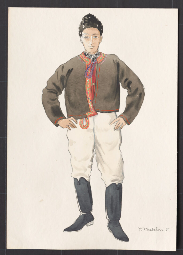 Kresba – odev mužský zimný