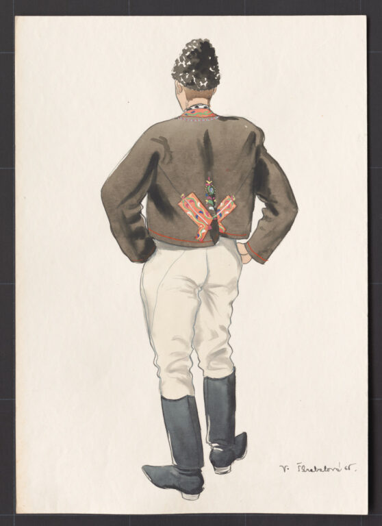 Kresba – odev mužský zimný