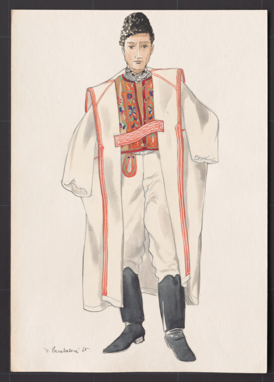 Kresba – muž v halene