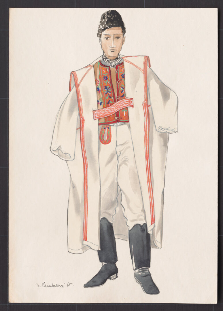 Kresba – muž v halene