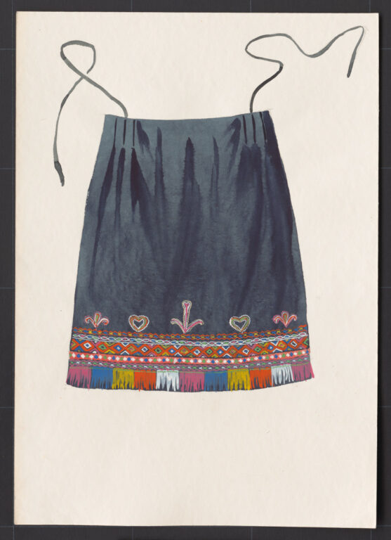 Kresba – zástera mužská sviatočná