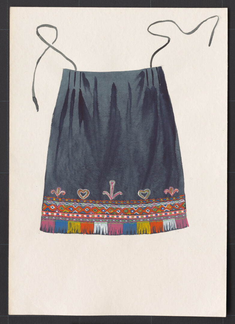 Kresba – zástera mužská sviatočná