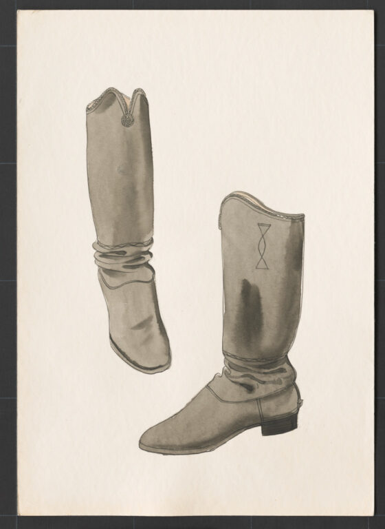 Kresba – čižmy mužské