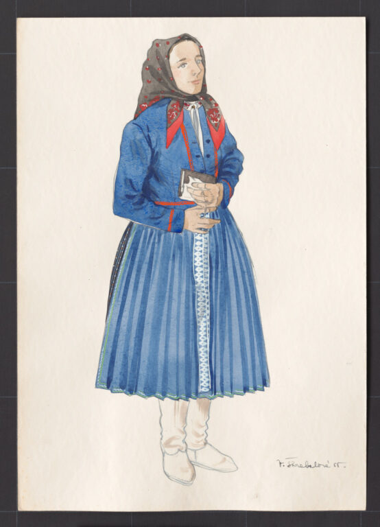 Kresba – odev ženský sviatočný