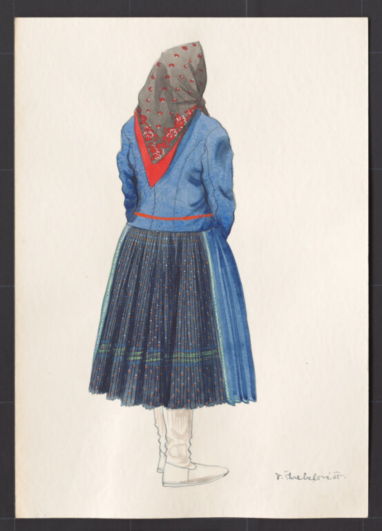 Kresba – odev ženský sviatočný