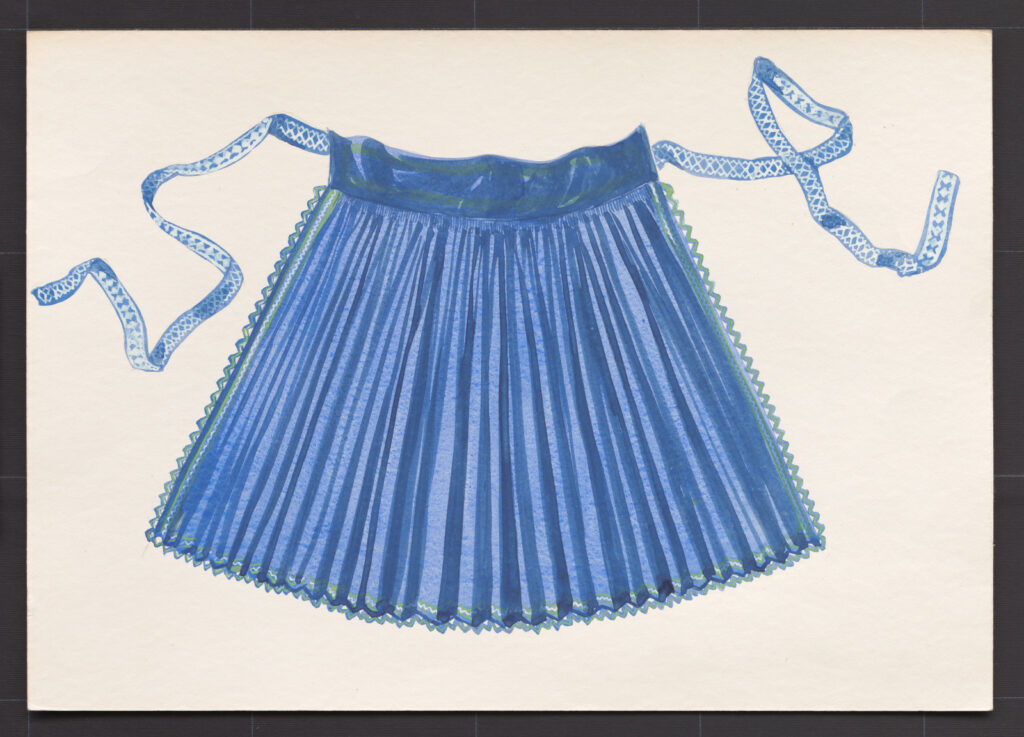 Kresba – zástera ženská