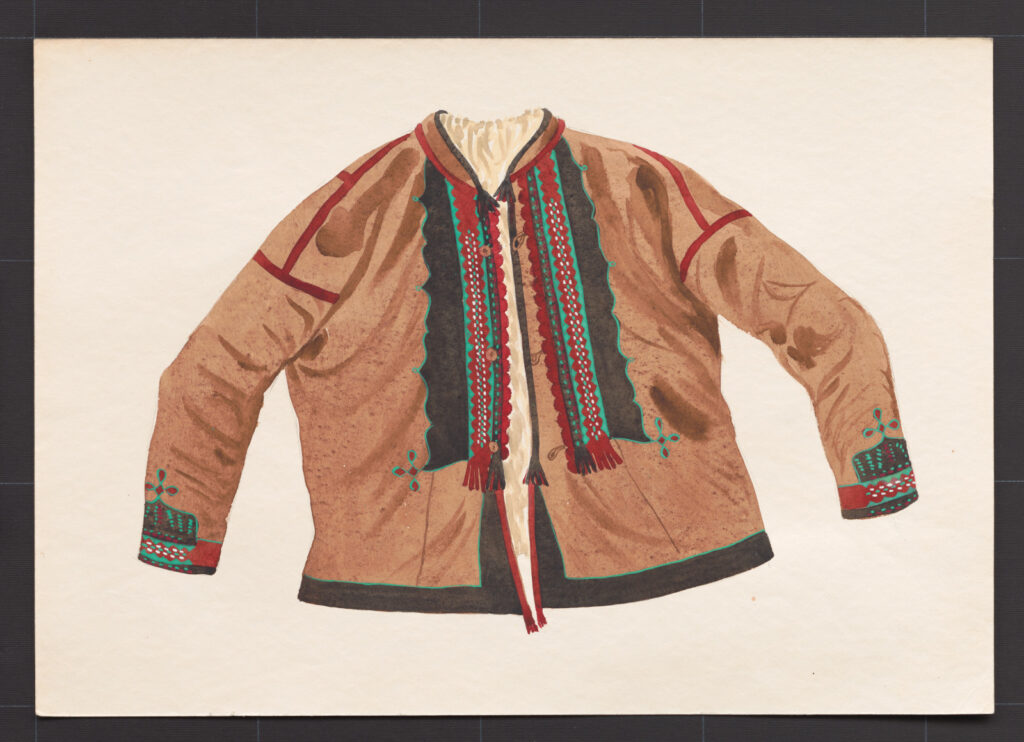 Kresba – kožuch mužský aj ženský