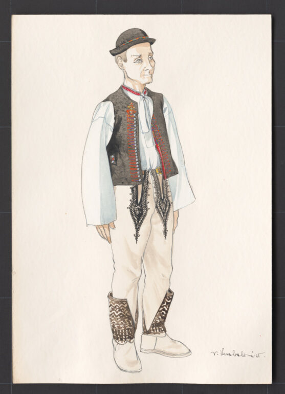 Kresba – odev mužský sviatočný