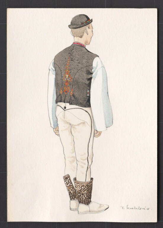 Kresba – odev mužský sviatočný